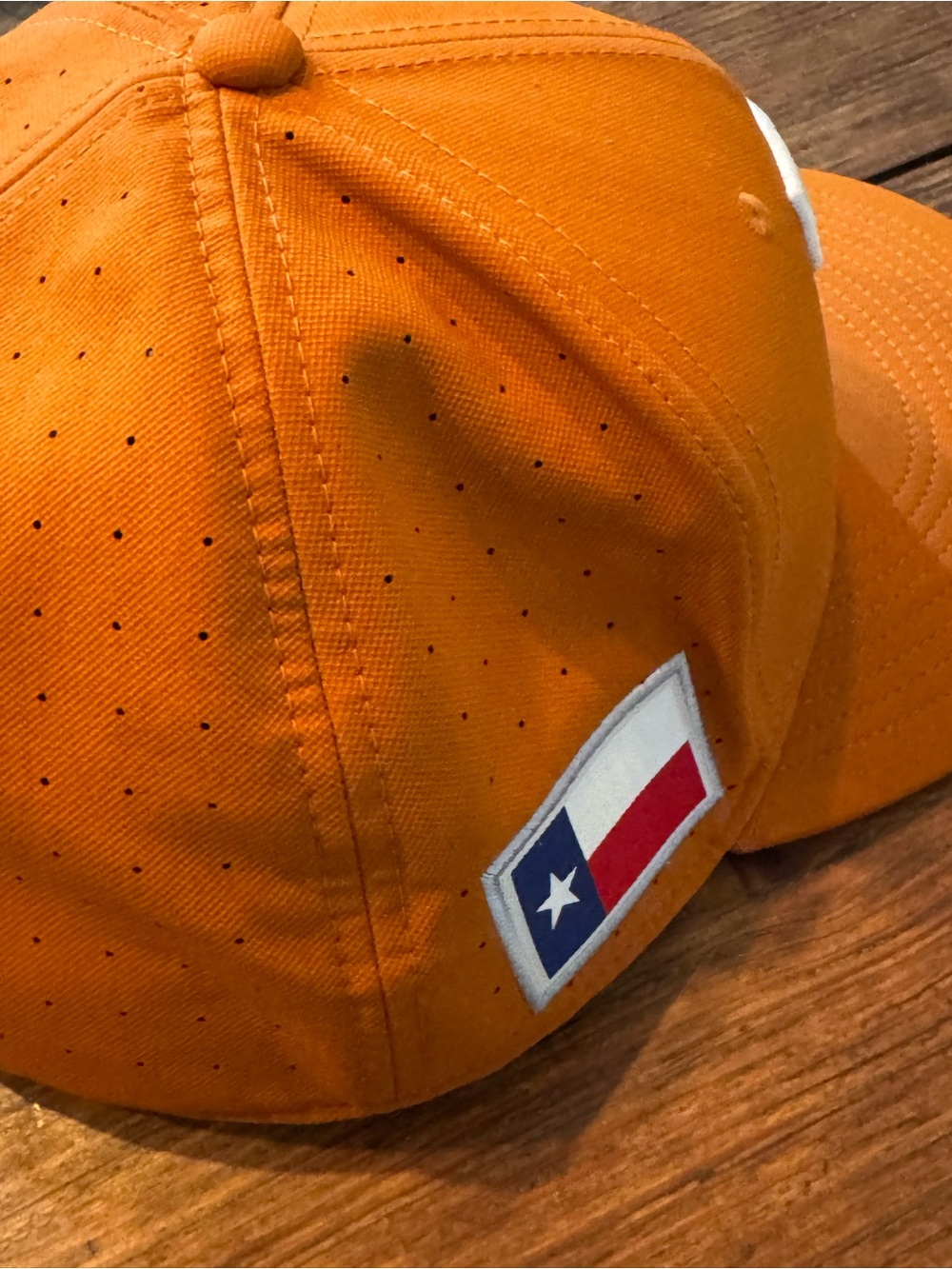 Nike Dri-FIT Texas Longhorns Orange Solid Baseball Cap Hat Size 8- 64 cm - Picture 4 of 7